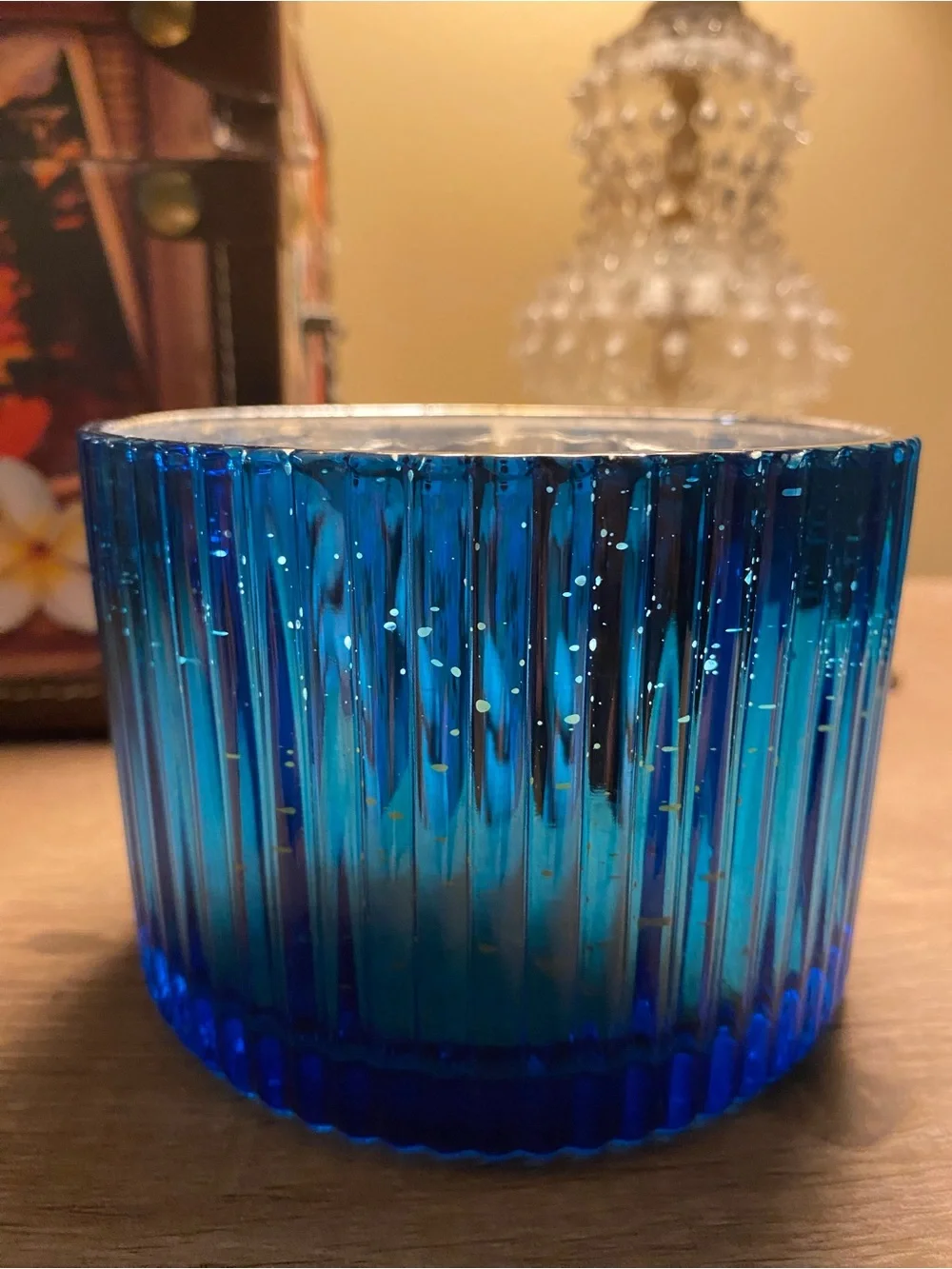 Malibu Lagoon Scented Candle 12 oz Blue Glass Jar 3-Wick, 1 Pack